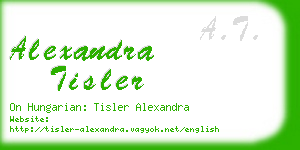alexandra tisler business card